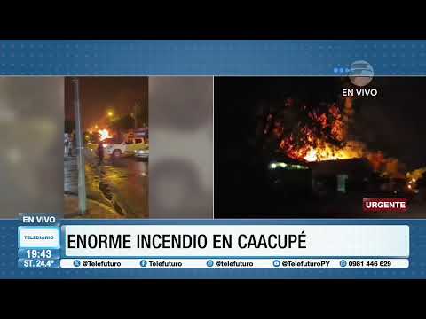 #URGENTE - Enorme incendio en Caacupe