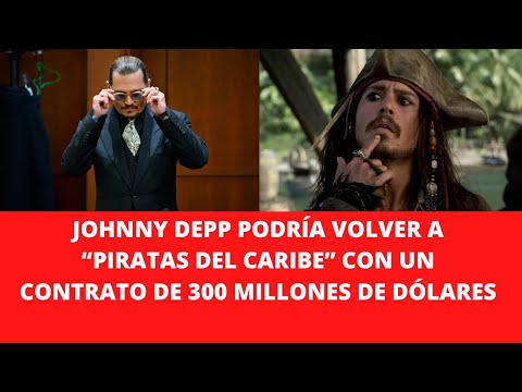 JOHNNY DEPP PODRÍA VOLVER A “PIRATAS DEL CARIBE” CON UN CONTRATO DE 300 MILLONES DE DÓLARES