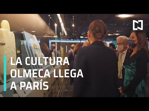 Gutiérrez Müller encabeza exposición sobre la cultura Olmeca en París - Despierta