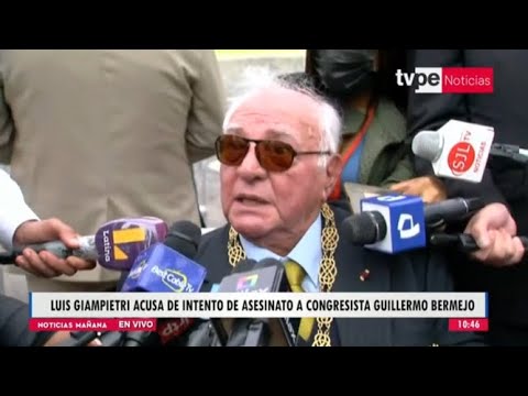 Luis Giampietri acusa de intento de asesinato a congresista Guillermo Bermejo