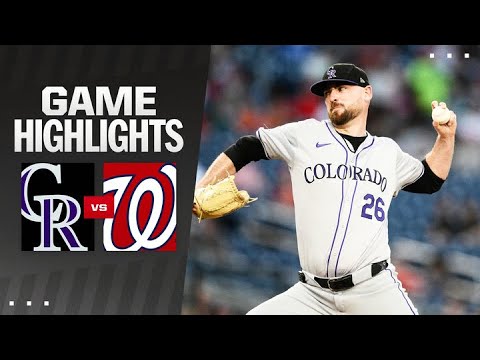 Rockies vs. Nationals Game Highlights (8/20/24) | MLB Highlights