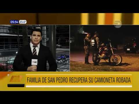 Familia de San Pedro recupera su camioneta robada
