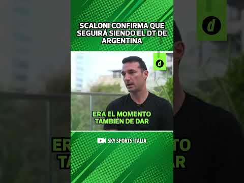SCALONI confirma que SEGUIRÁ como DT de la SELECCIÓN ARGENTINA | Depor