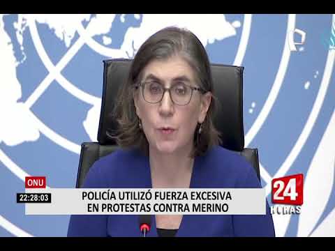 ONU sobre protestas contra Manuel Merino: Policía hizo uso innecesario y excesivo de la fuerza