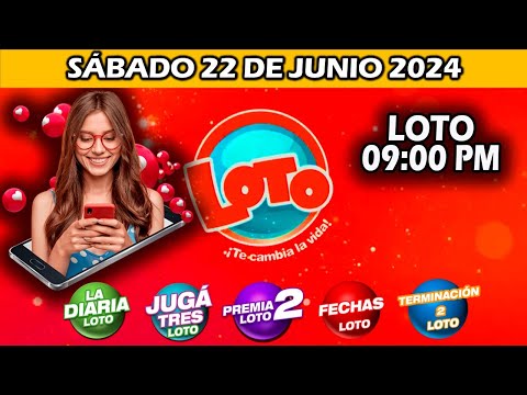 DIARIA 09 PM SORTEO LOTO NICARAGUA | hoy SÁBADO 22 de junio de 2024 | LOTO DIARIA LOTO FECHAS