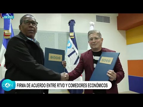 RTVD y Comedores Económicos firman acuerdo beneficia a servidores del canal y barrios aledaños