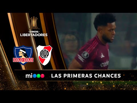 Borja tuvo las primeras chances claras para River en su visita a Colo-Colo - Libertadores 2024