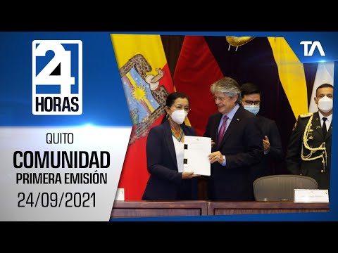 Noticias Quito: Noticiero 24 Horas 24/09/2021 (De la Comunidad - Emisión Central)