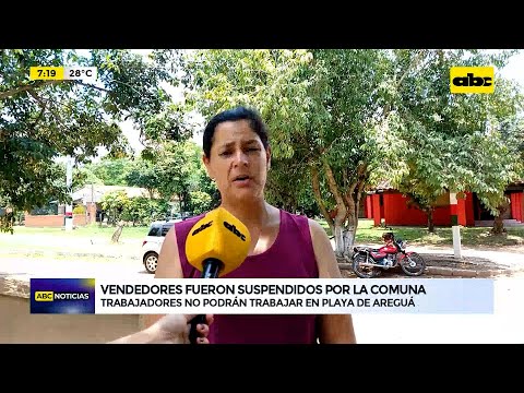 Vendedores no podrán trabajar en playa de Areguá