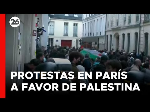 ? TENSIÓN EN PARÍS | Manifestantes propalestinos bloquean una universidad