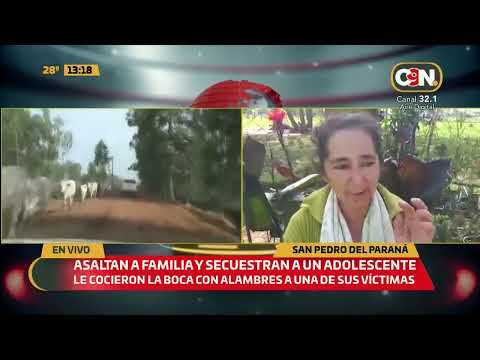 Asaltan a familia y secuestran a un adolescente en San Pedro del Paraná