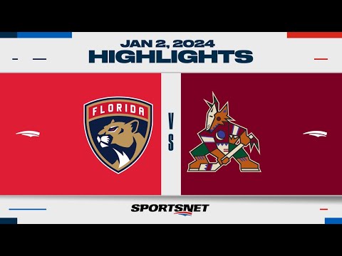 NHL Highlights | Panthers vs. Coyotes - January 2, 2024