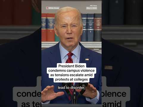Biden: Dissent must never lead to disorder