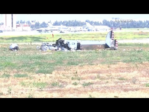 2 dead after small World War II-era plane crashes near Chino Airport
