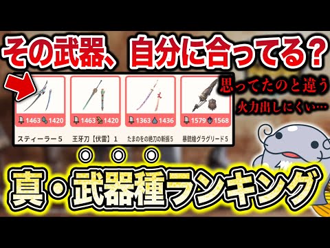 【ガチ評価】『武器種ランキング』をHR300のなまずが解説します【モンハンNow】