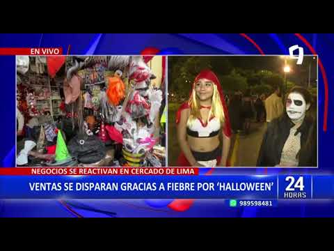 Halloween: venta de disfraces incrementa en tiendas del centro de Lima