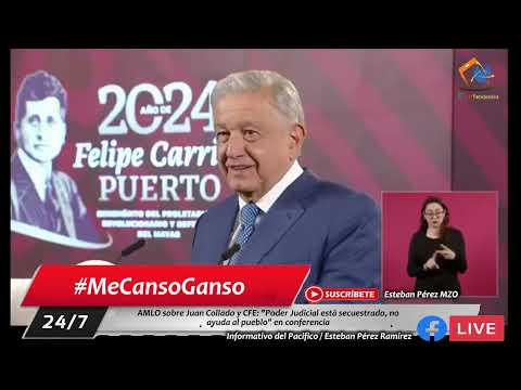 AMLO sobre Juan Collado y CFE: Poder Judicial está secuestrado, no ayuda al pueblo en conferencia