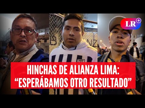 Hinchas de ALIANZA LIMA tras empatar 0-0 contra ADT: “A los jugadores les pesa la camiseta” | #LR