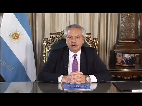 Alberto Fernández le habló al pueblo argentino en cadena nacional