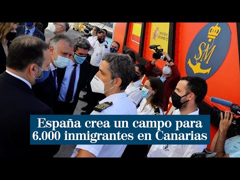España crea un campo para 6.000 inmigrantes en Canarias