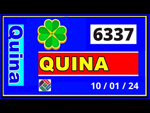 Quina 6337 - Resultado da Quina Concurso 6337