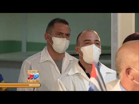 Presidente de Cuba le da la bienvenida a la Brigada médica que luchó contra la COVID-19 en  Andorra