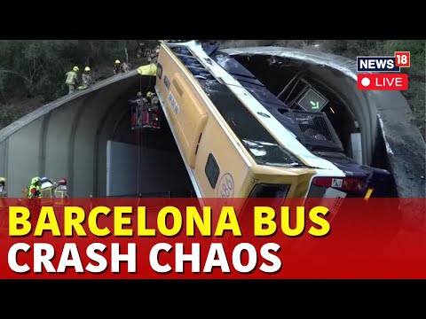 LIVE: Barcelona Bus Crash Chaos | Shocking Footage & Updates from Spain | Breaking News | N18G