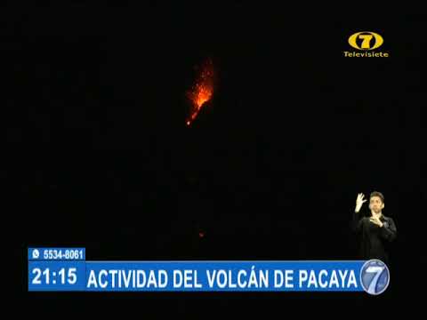 Actividad del Volcán Pacaya se ha incrementado