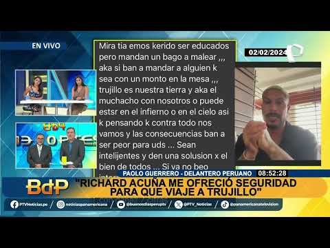 Paolo Guerrero revela los mensajes extorsivos que recibió su madre: “Habla tía Peta”
