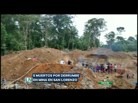 Cinco muertos deja el derrumbe registrado en una mina ilegal