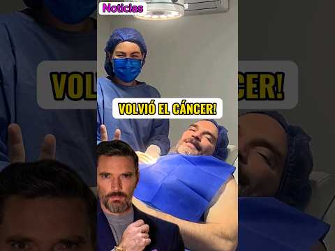 Julian Gil anunció que regreso el cáncer de piel