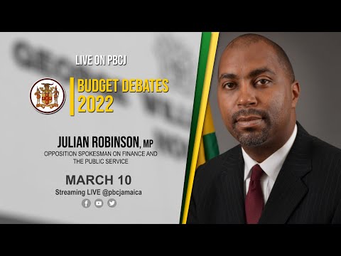 Sitting of the House of Representatives || Budget Debate || Julian Robinson - March 10, 2022