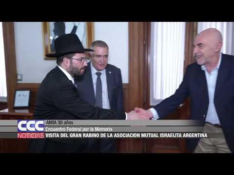 09 Visito al Gobernador el gran rabino de la Asociación Mutual Israelita Argentina