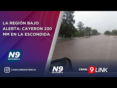 LA REGIÓN BAJO ALERTA: CAYERON 230 MM EN LA ESCONDIDA - NOTICIERO 9