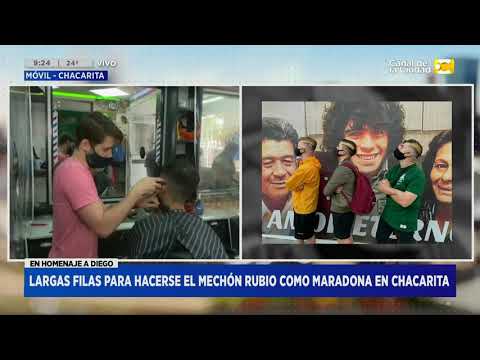 El homenaje de la Peluquería Il Figaro por la muerte de Maradona en Hoy Nos Toca a las Ocho