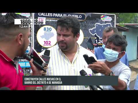 1 mil 242 cuadras: Nueva meta de Calles para el Pueblo en Managua - Nicaragua