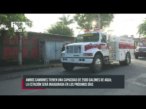 Envían dos camiones contra incendios a la nueva estación en Diriá - Nicaragua
