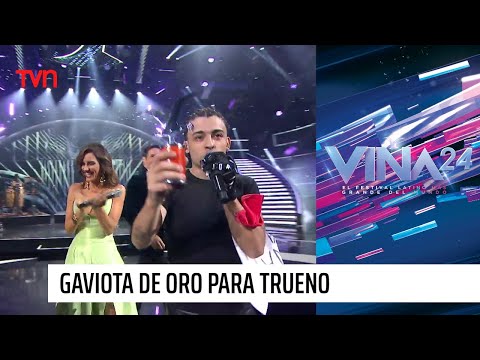 Trueno recibe la Gaviota de Plata de su padre Pedro Peligro | #Viña2024