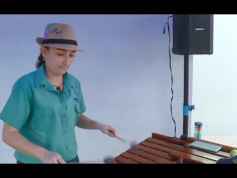 Deléitese con hermosas melodías interpretadas en marimba