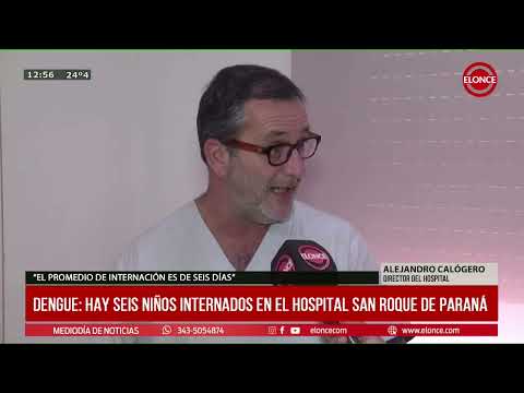 Dengue: hay seis niños internados en el hospital San Roque de Paraná