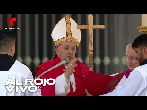 Papa Francisco no leyó la homilía durante misa del Domingo de Ramos en el Vaticano