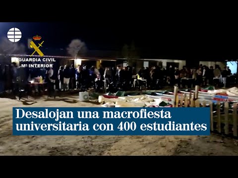 Desalojan en Madrid una macrofiesta universitaria 'todo incluido' con 400 estudiantes