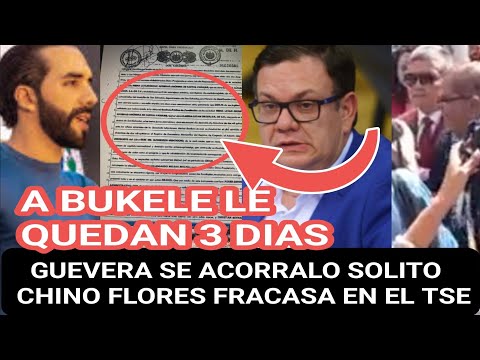 Guevara causa escandalo tras ocultar contratos/ chino fracasa en presentacion/ Bukele tiene 3 dias.