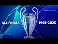 UEFA Champions League All Finals(1998-2025)