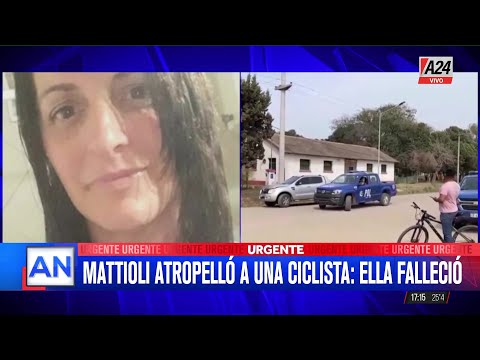 TRAGEDIA EN LA BAILANTA: Nicolás Mattioli atropelló a una ciclista que murió en el acto