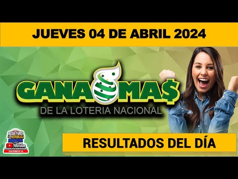 Lotería Nacional Gana Más en VIVO ? JUEVES 04 de abril 2024 #ganamas #loterias
