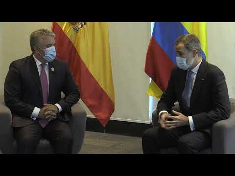 Encuentro Bilateral del Rey con el Presidente colombiano