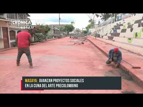 Proyectos para el pueblo avanzan en San Juan de Oriente - Nicaragua