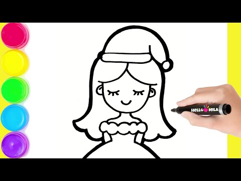 HowtoDrawaSantaPrincessa