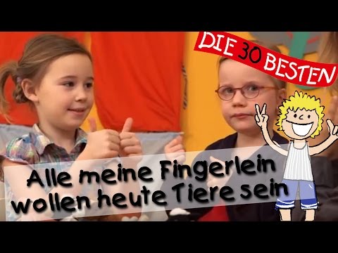 👩🏼 Alle meine Fingerlein wollen heute Tiere sein - Singen, Tanzen und Bewegen || Kinderlieder